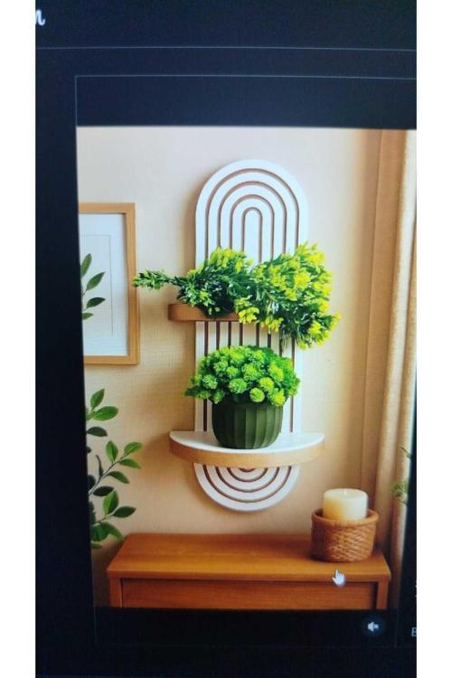 Dekoratif Duvar Rafı Balkon Rafı Antre Rafı