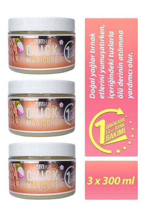 Kolay Manikür Pedikür Peeling 300 Gr 3 Lü Set