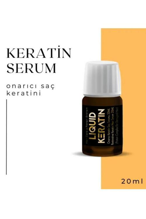Onarıcı Saf Keratin Serum (20 ML) - Aşırı Yıpranmış Yanmış Kırık Saçlar Için Doğal Saç Keratini