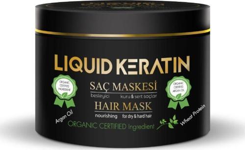 Keratin Saç Maskesi (250ML) Kuru Mat Sert Yıpranmış Yanmış Kırık Saçlar Için Onarıcı Bakım