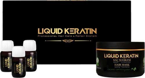 Yıpranmış Yanmış Saçlar Için Acil Onarıcı Keratin Saç Bakım Seti - 3-adet Serum 1 Ad Keratin Maskesi