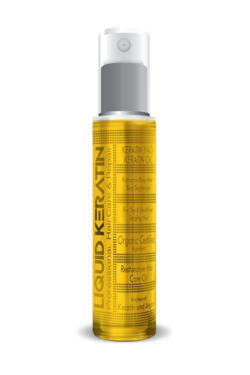 Kuru Kabaran Elektriklenen Saçlar Için Keratin Bakım Yağı (50ML)