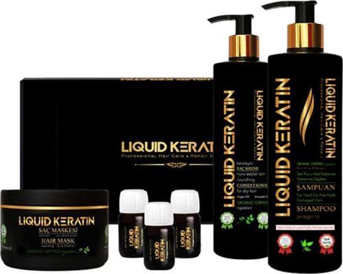 Yanan Yıpranan Kırılan Saçlara - Saf Keratin Bakım Seti - Doğal Saç Kurtarma - Saç Onarım