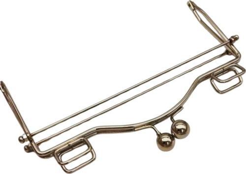 20 Cm Gümüş Renk Dikdörtgen Kare Halkalı Model Model Çanta Klipsi, Çanta  Bursu