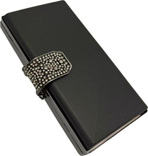 Abiye Çanta Kalıbı Taşlı Kapak  Model  Füme Metalli