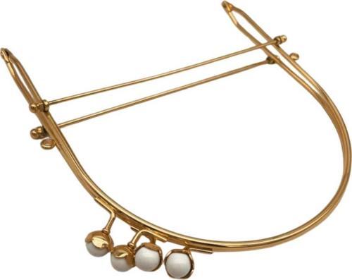 19 Cm Light Gold Renk D Model Beyaz Çift Toplu Çanta Klipsi, Çanta  Bursu