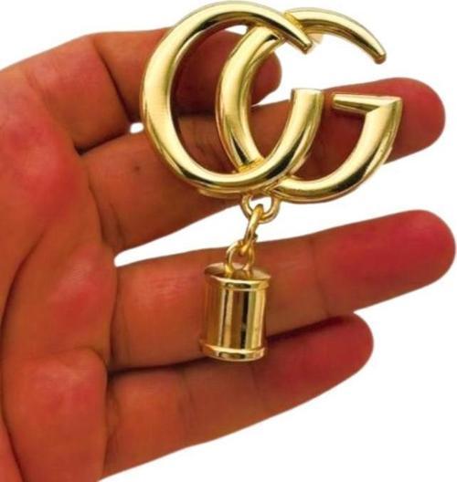 G Model Püsküllü Plaka Süs Light Gold Renk