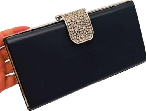 Abiye Çanta Kalıbı Taşlı Kapak  Model Gümüş Metalli