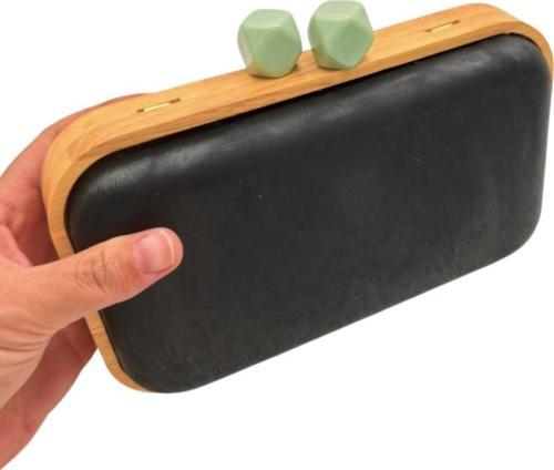 Yeşil Toplu Ahşap Çanta Kalıbı