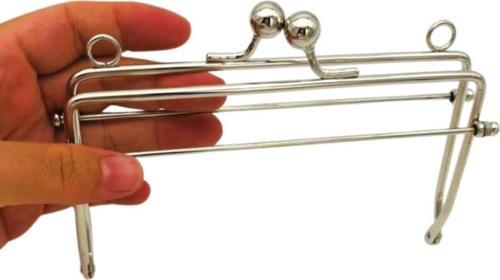 15 Cm Gümüş Renk  Dikdörtgen Model Çanta Klipsi, Çanta Bursu