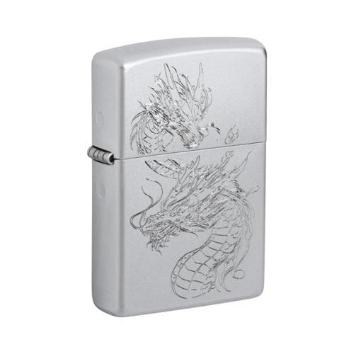 Dragon Satin Chrome Dizayn Çakmak