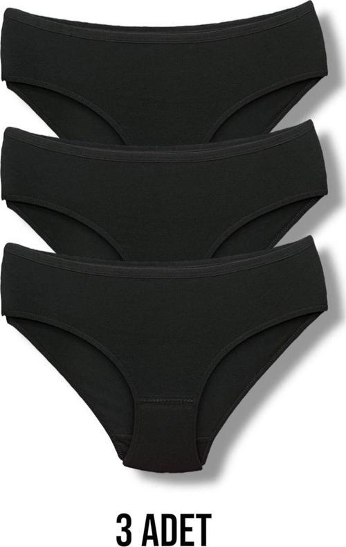 Yüksek Kalite Penye Kadın Bikini Külot 3'lü