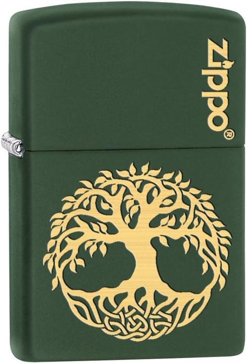 Tree Of Life Green Matte Dizayn Çakmak