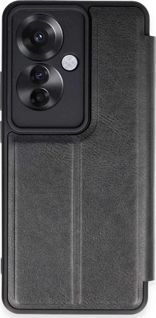 Oppo Reno 11F Kılıf Flip Cover - Siyah