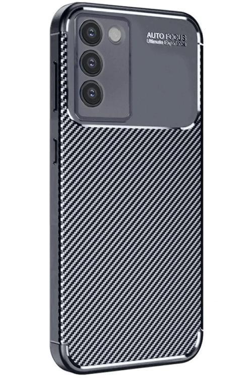 Vivo V30 Lite 4G Kılıf Auto Focus Karbon Kapak - Siyah
