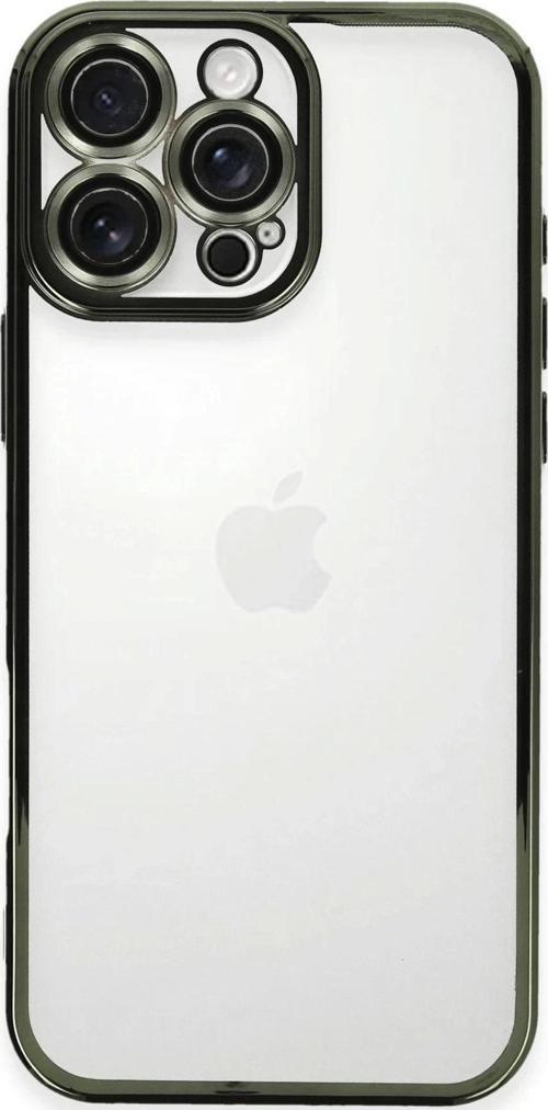 iPhone 16 Pro Max Kılıf Razer Lensli Silikon - Yeşil