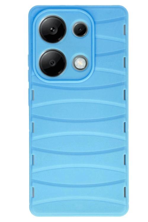 Xiaomi Redmi Note 13 Pro 4G Kılıf Bibercas Silikon Kapak - Mavi