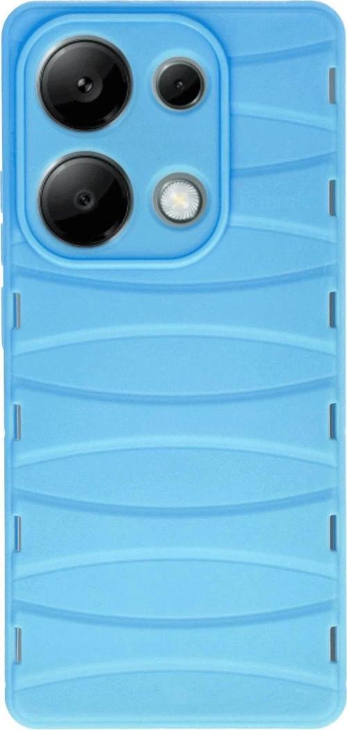 Xiaomi Redmi Note 13 Pro 4G Kılıf Bibercas Silikon Kapak - Mavi