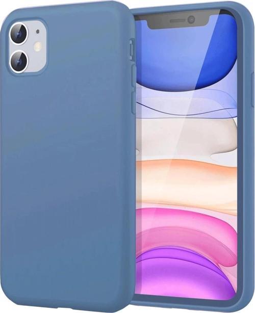 iPhone 11 Kılıf First Silikon - Mavi