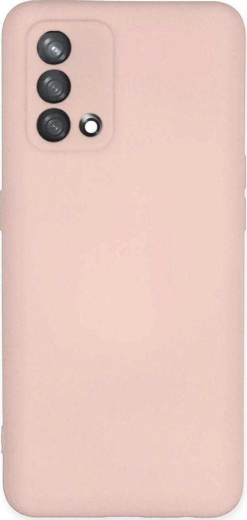 Oppo A74 4G Kılıf Nano içi Kadife Silikon - Pudra