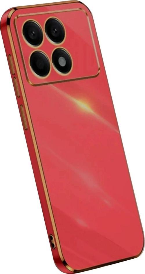 Xiaomi Poco X6 Pro Kılıf Volet Silikon - Kırmızı