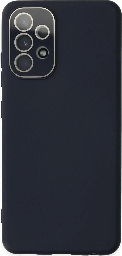 Samsung Galaxy A53 5G Kılıf Lansman Glass Kapak - Lacivert