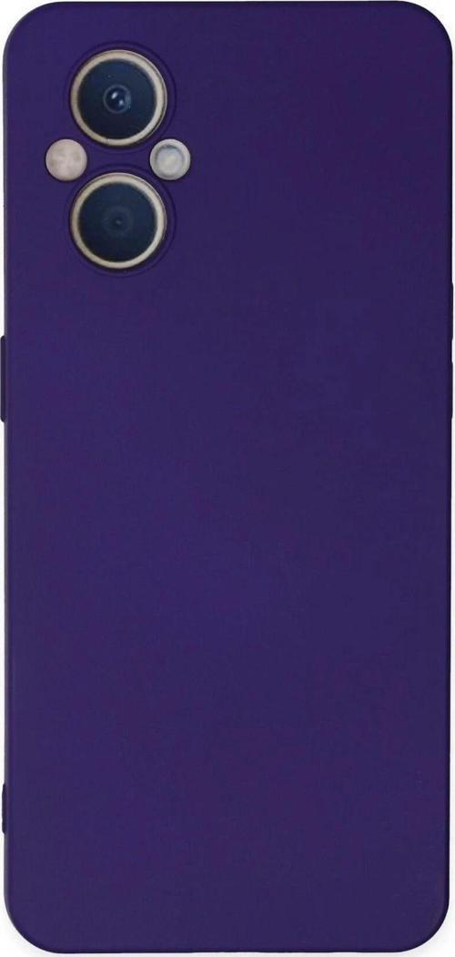Oppo Reno 7 Lite Kılıf Nano içi Kadife Silikon - Mor