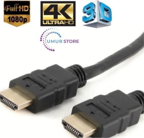 Siyah Renk Hdmi Tv Kablosu 3D Gold Uçlu 28AWG HDMI (3d 4K Ultra Full Hd )