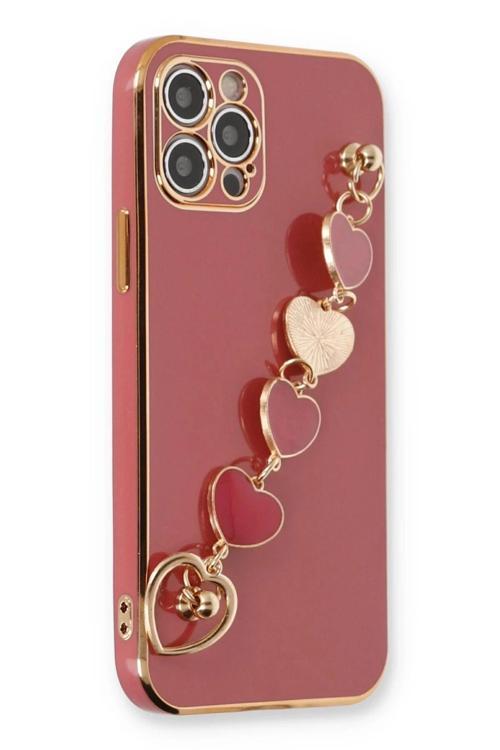 iPhone 12 Pro Kılıf Esila Silikon - Kırmızı