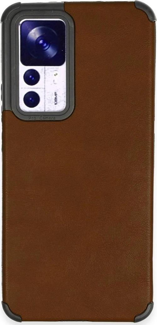 Xiaomi Mi 12T Kılıf Loop Deri Silikon - Kahverengi