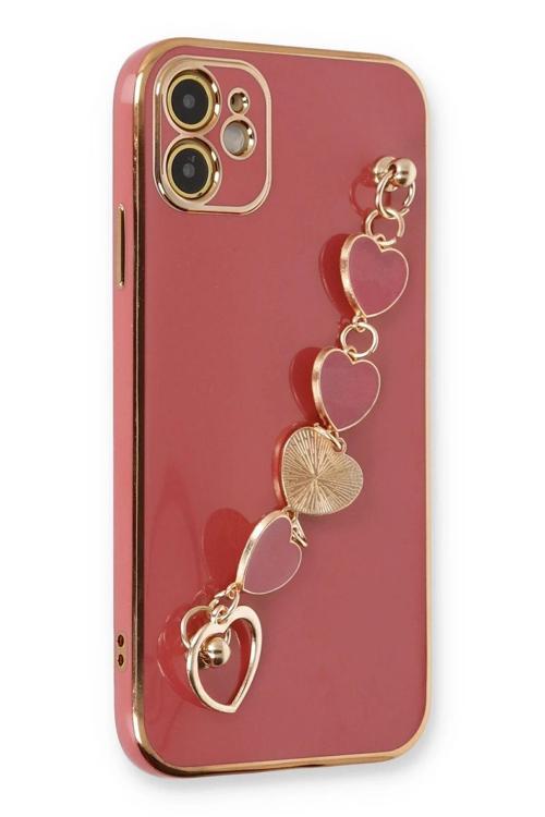 iPhone 12 Kılıf Esila Silikon - Kırmızı