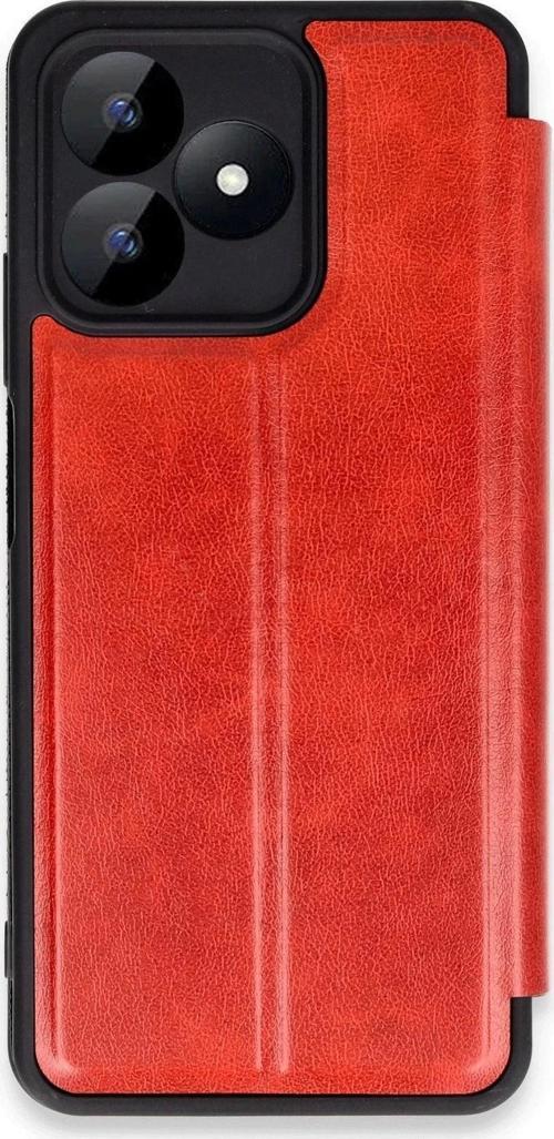 Realme Note 50 4G Kılıf Flip Cover - Kırmızı