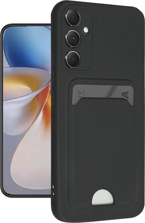 Samsung Galaxy S24 FE Kılıf Kelvin Kartvizitli Silikon - Siyah