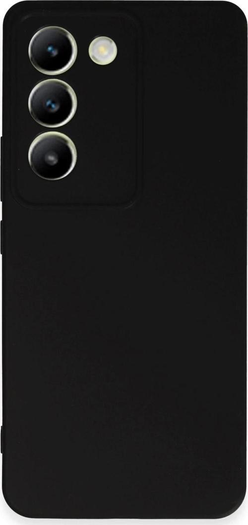 Vivo V30 Lite 4G Kılıf First Silikon - Siyah