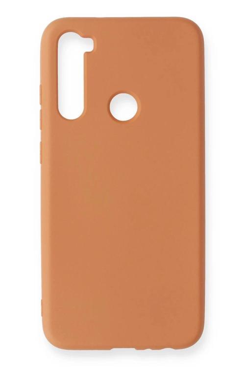 Xiaomi Redmi Note 8 Kılıf Nano içi Kadife Silikon - Turuncu