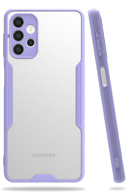 Samsung Galaxy A72 Kılıf Platin Silikon - Lila