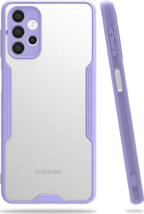 Samsung Galaxy A72 Kılıf Platin Silikon - Lila