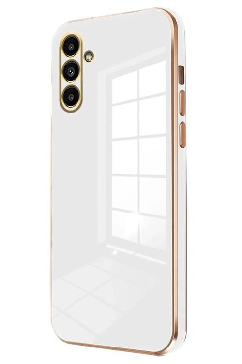 Samsung Galaxy A55 5G Kılıf Volet Silikon - Beyaz