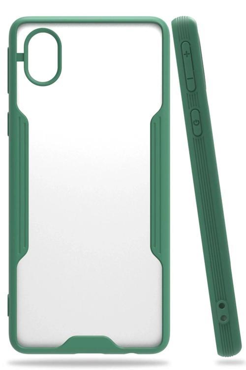 Samsung Galaxy A01 Core Kılıf Platin Silikon - Yeşil