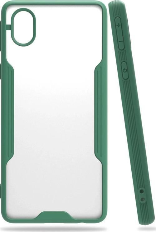 Samsung Galaxy A01 Core Kılıf Platin Silikon - Yeşil