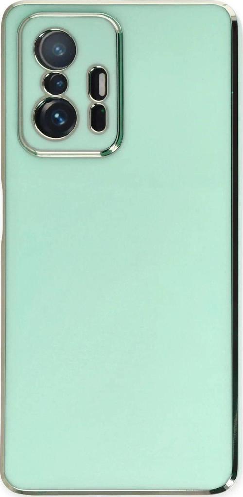 Xiaomi Mi 11T Pro Kılıf Volet Silikon - Açık Yeşil