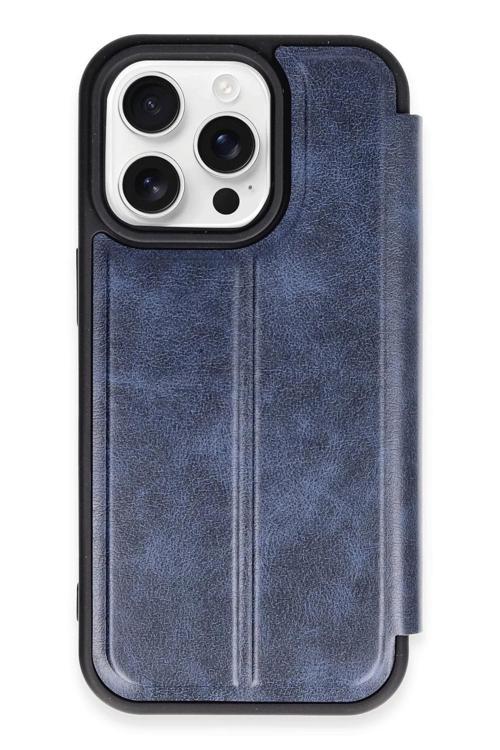 iPhone 14 Pro Max Kılıf Flip Cover - Lacivert