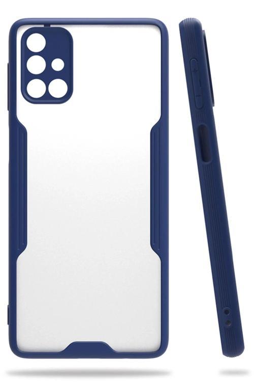 Samsung Galaxy M31S Kılıf Platin Silikon - Lacivert