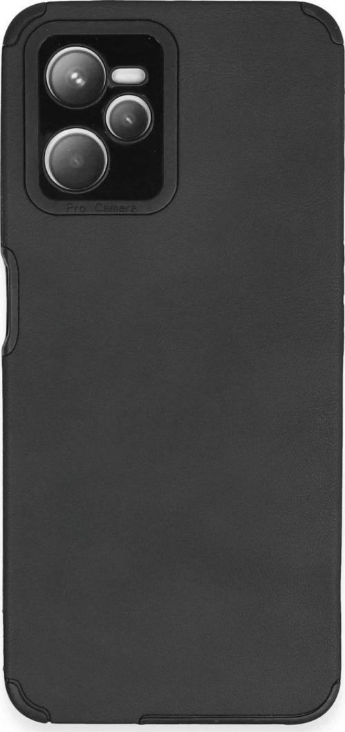 Realme C35 Kılıf Loop Deri Silikon - Siyah