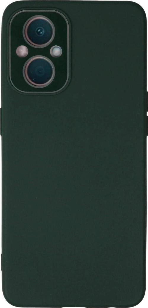 Oppo Reno 7 Lite Kılıf Lansman Glass Kapak - Koyu Yeşil