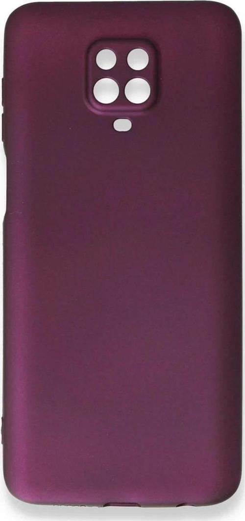 Xiaomi Redmi Note 9 Pro Kılıf First Silikon - Mürdüm