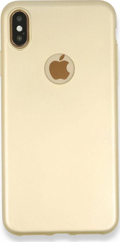iPhone XS Max Kılıf First Silikon - Gold