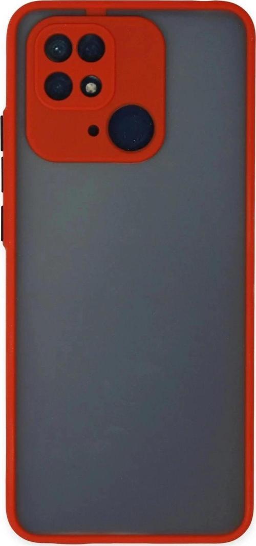 Xiaomi Redmi 10C Kılıf Montreal Silikon Kapak - Kırmızı