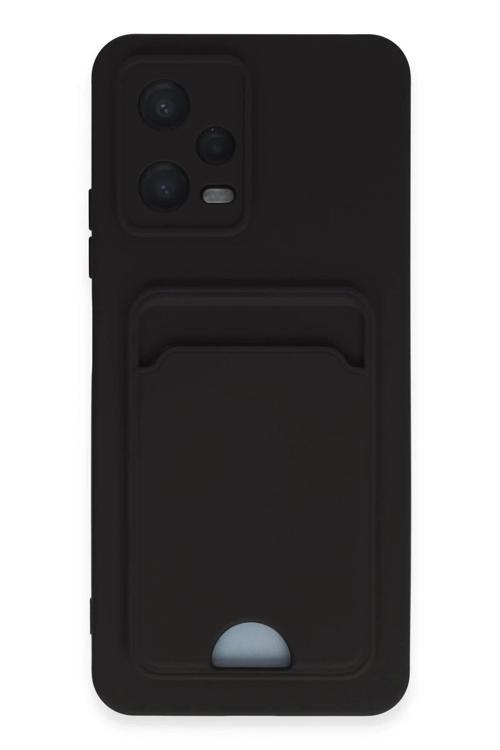 Xiaomi Poco X5 5G Kılıf Kelvin Kartvizitli Silikon - Siyah