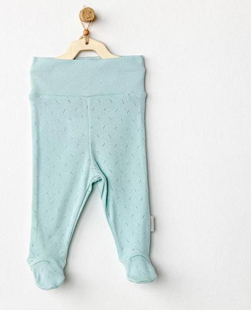 Jacquard Patikli Bebek Pantolon Green